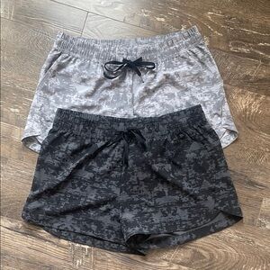 Marika Womens XL Gray and Black set of Athletic Shorts